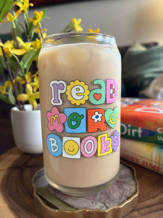 Read More Books Can-shaped Glass