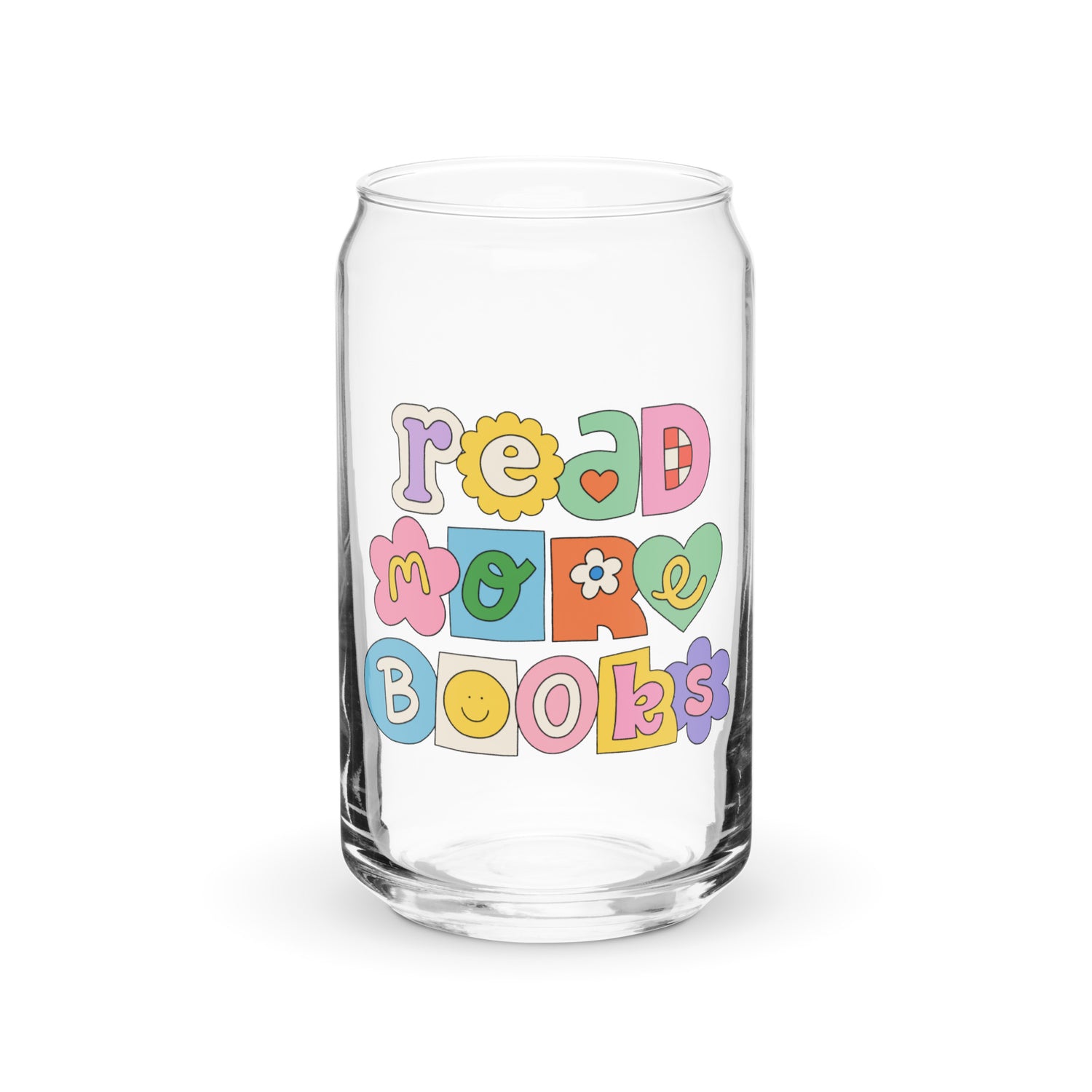 Read More Books Can-shaped Glass